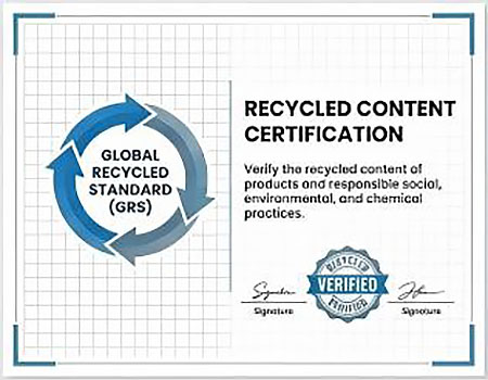 CERTIFICATION DU CONTENU RECYCLÉ