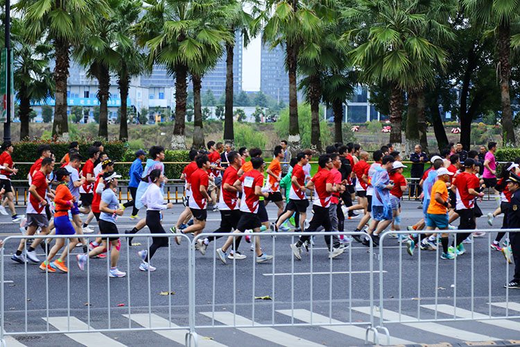 L'équipe Wingtu participe à un marathon