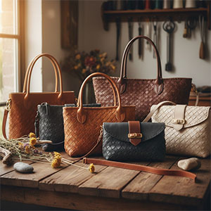 Gewebte Ledertaschen