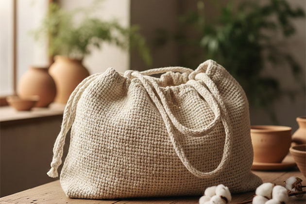 gewebte Baumwolltasche