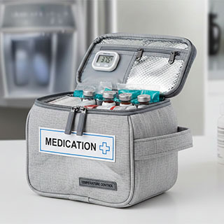kleine Kühltasche für Medikamente